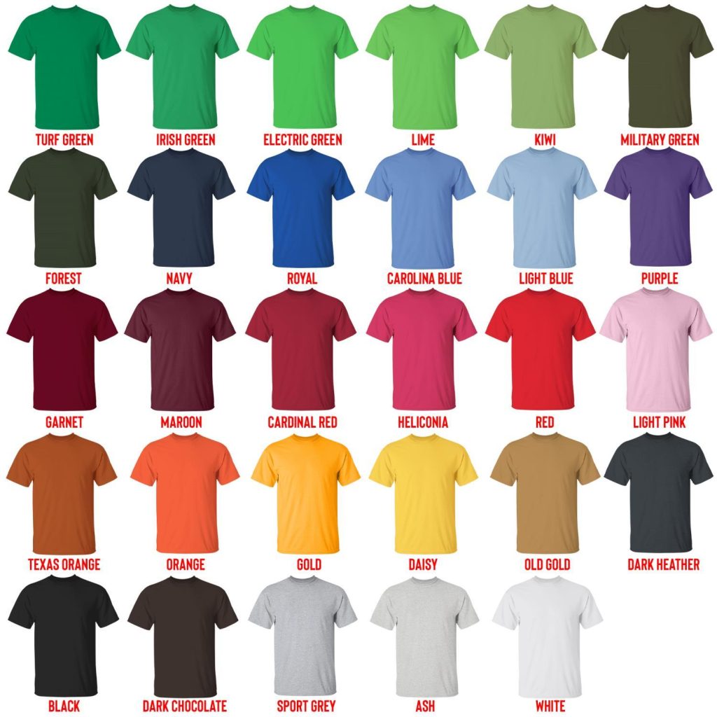 t shirt color chart - Risk Of Rain 2 Store